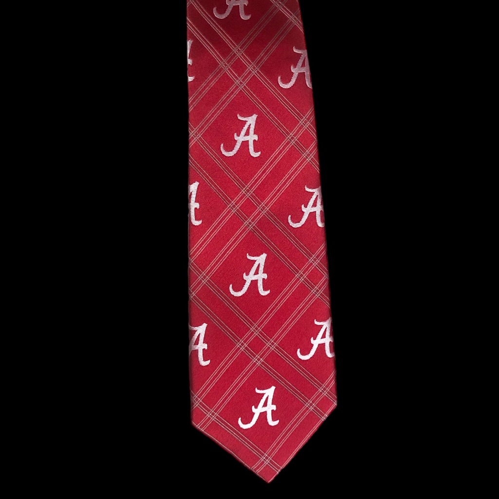 Alabama Crimson Tide Tie Sec College Football Basketball Ball Roll Tide Necktie